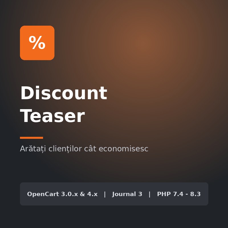 Discount Teaser - economia în coș